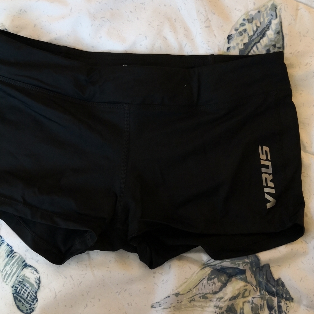 Virus spandex shorts